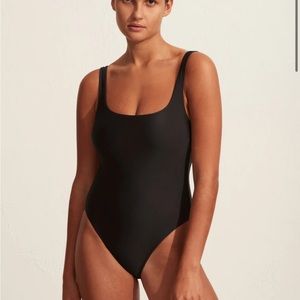 MATTEAU nineties maillot black one piece swimsuit
